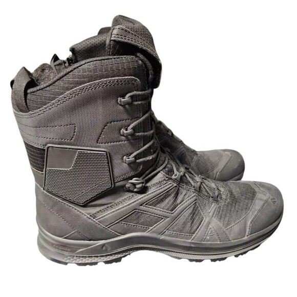 HAIX Black Eagle Tactical Boots Size 13 High Top Side Zipper main image 12